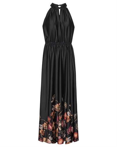 Ava Maxi Kjole - Black Blossom - Karmamia Copenhagen